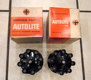 2 NOS 1956-1964 CHRYSLER DODGE DESOTO PLYMOUTH V8 Distributor Caps Autolite 3-36 - Picture 1 of 5
