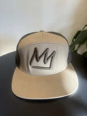 Sombrero Mammoth Mountain California Negro 7 Paneles Corona Camionero Verde Tostado Foto 1 de 4