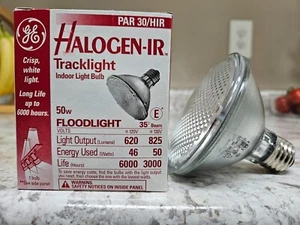 New GE Halogen-IR Tracklight Indoor Light Bulb 50w Floodlight PAR30 35 degr Beam - Picture 1 of 7