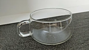 Klarglas Kaffee Tee Becher Tasse mit Henkel 260 ml - Bild 1 von 7