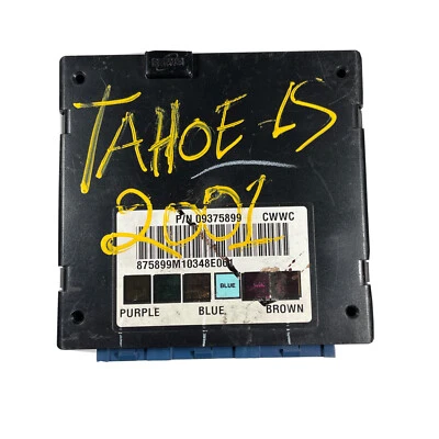 Chevrolet Silverado GMC Sierra 2001 carrocería chasis módulo de control 09375899 usado Foto 1 de 3