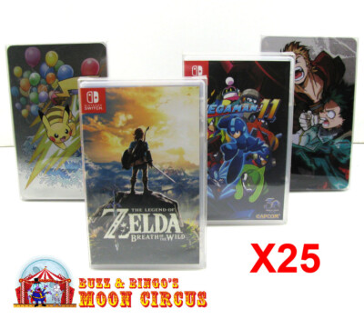25x NINTENDO SWITCH PLASTIC & STEELBOOK GAMES...