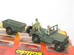 SOLIDO, Military Jeep Willys With 2 French Army Soldiers - Picture 1 of 4