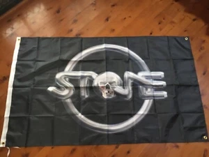 Sandy Harbutt Stone biker Man Cave Banner Flag home decor wall hanging poster  - Picture 1 of 7