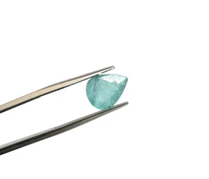 Certified 3.26 Carats Mint Blue Paraiba Tourmaline Pear Cut Stone for Fine Jewel - Picture 1 of 4