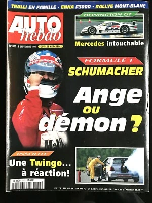 AUTO HEBDO 9/09/1998; Schumacher Ange ou Démon ?/ Donington GT; Mercedes/ Trulli - Photo 1/2