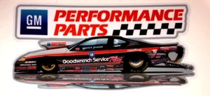 Warren Johnson Black Red and Silver Pro Stock NHRA Drag Racing Die Cut Sticker - Picture 1 of 2