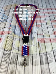 Cordón de identificación de cuello de paracord desmontable con OPCIONES - Imagen 1 de 10