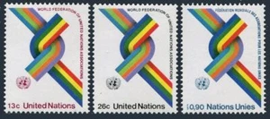 Naciones Unidas NY 272-273, Ginebra 57, MNH.Federación Mundial de Asociaciones de la ONU, 1976 - Imagen 1 de 1