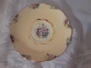 Lena Liu Bradford Garden Treasures Cream Carnation Floral SAUCER ONLY - Picture 1 of 2