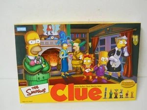 The Simpsons CLUE Classic Detective Board Game Homer Bart Lisa Krusty Smithers - Picture 1 of 4
