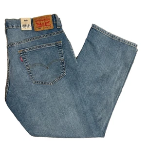 NWT MEN'S LEVI JEANS 569 Sizes 32x30 Loose Straight Light Blue Stretch - Picture 1 of 5