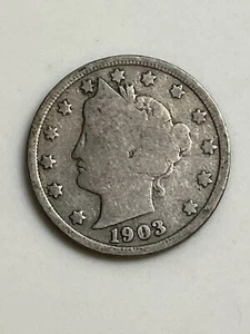 1903 liberty head v nickel - Picture 1 of 2