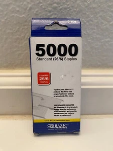 Standard 26/6 Staples 5000 Per Box Chisel Point Home Office School - Picture 1 of 1
