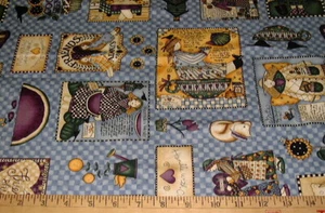 DEBBIE MUMM Fabric - Friendship Quilt Labels - 29" PANEL - Picture 1 of 2