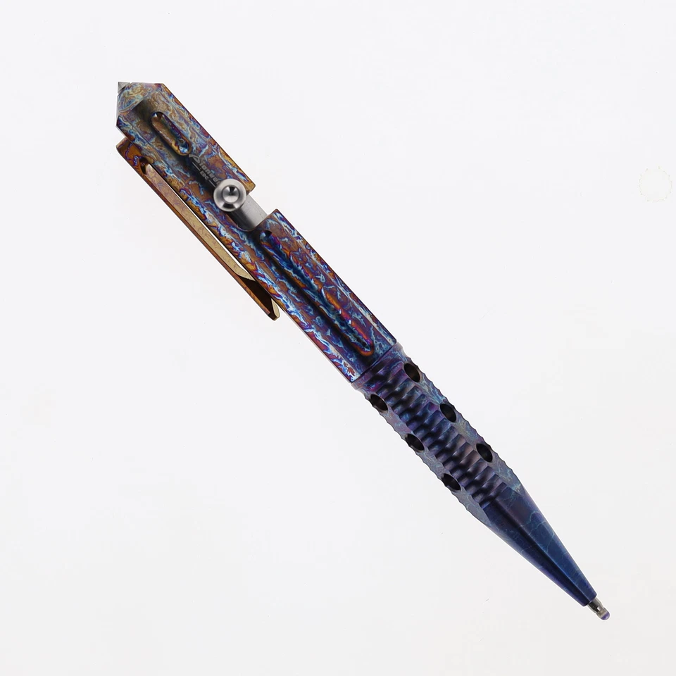 Two Sun Tactical Pen Color Titanium Body Black Ink TwoSun TSPen-19-COL - Image 1 of 3