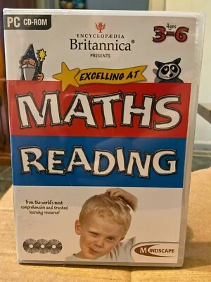 Encyclopedia Britannica Excelling at Maths Reading new sealed PC CD-ROM Age 3-6 - Image 1 of 2