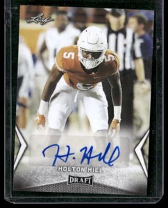 2018 Leaf Draft #BA-HH2 Holton Hill Autographs - Picture 1 of 2