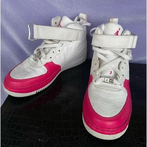 NIKE AIR JORDAN AF1 Y3 SNEAKERS BIANCO ROSA GIOVANILE TAGLIA 4 5Y #317748 161