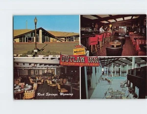 Postcard Outlaw Inn Rock Springs Wyoming USA - Picture 1 of 2