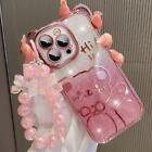 Glitter bear suitable for 15promax case iPhone14 lanyard 13pr