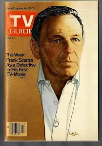 NOV 1977 TV GUIDE Frank Sinatra - Detective No Mailing Label - Picture 1 of 1