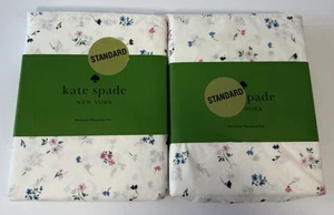 2 Kate Spade 100% Cotton Percale Mini Flowers 2 Standard Pillowcases New - Picture 1 of 1