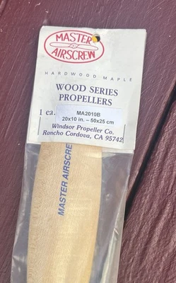 MASTER AIRSCREW MA 2010B WOOD SERIES PROELLERS 20" x 10" Windsor & 2” SPINNER - Image 1 of 4