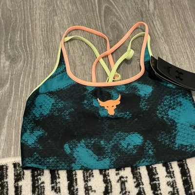 Sutiã esportivo feminino Under Armour Project Rock crossback tamanho: GG novo com etiquetas - Imagem 1 de 3