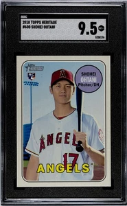 SGC 9.5 - 2018 Topps Heritage #600 Shohei Ohtani RC Los Angeles Angels - Picture 1 of 2