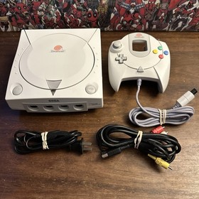 Sega Dreamcast Japan HKT-3000 Console w/ Controller & Cords - Tested - Authentic