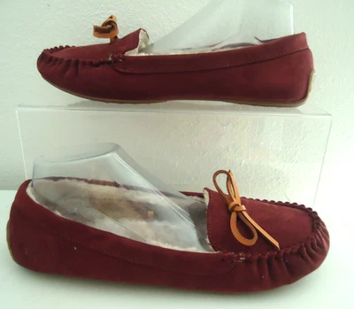 Lucky Brand Women’s Comfort Slippers Size-11 Cranberry Leather Casual Relaxed - Image 1 of 4
