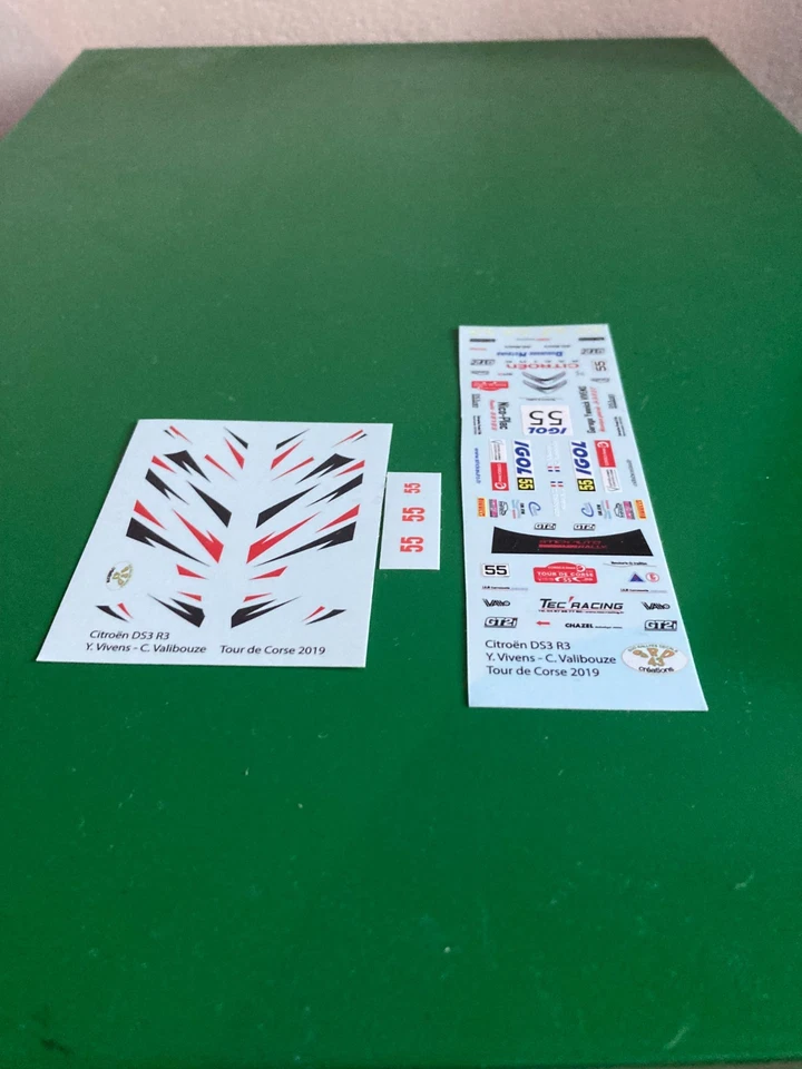 DECAL 1 43 CITROEN DS3 R3 RALLYE TOUR DE CORSE 2019 YANNICK VIVENS - Photo 1/1