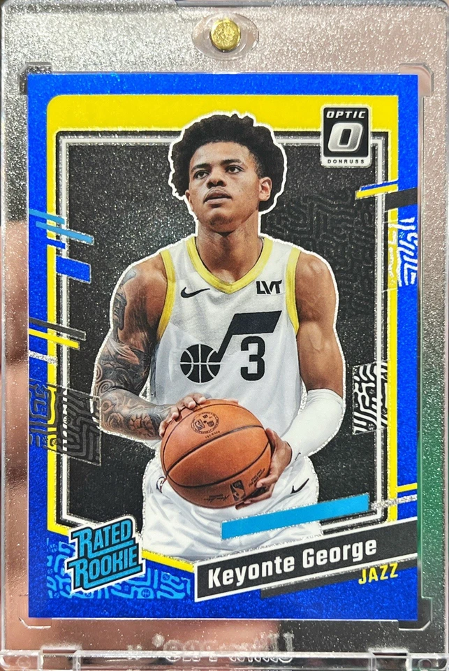 2023-24 Optic Keyonte George Rated Rookie Blue Glitter Prizm /15 RC #223 SSP - Image 1 of 1