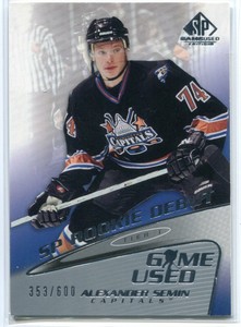 2003-04 SP Game Used 77 Alexander Semin Rookie 353/600