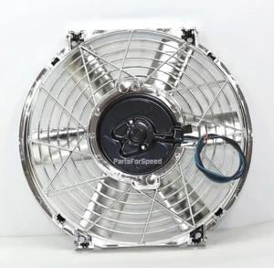 Ventilador de refrigeración eléctrico cromado Davies Craig 0183 10" empuje/tirador radiador - Imagen 1 de 3