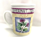 Tasse tasse à thé Gallery Céramique 3 pièces menthe poivrée avec couvercle de crépine pour infuseur floral