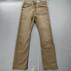 Wrangler schmale gerade flache Vorderseite braun khaki Herrenhose Größe tatsächlich 31 x 30 - Bild 1 von 7