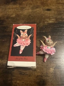 Hallmark Star of the Show Ballerina Ballet Bunny Christmas Ornament 1996 - (B7) - Picture 1 of 7