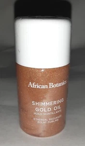 African Botanics Shimmering Gold Oil - 2 fl oz - New Sealed Package - Picture 1 of 5