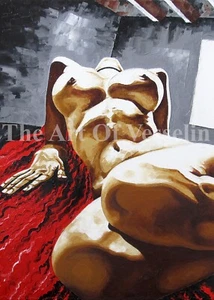 ACEO Artist Trading Card Mini Art Print Miniature Nude Female Picture By Artist - Picture 1 of 1