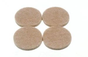 New 24 X Strips Of 4 Self Adhesive Round Felt Pad 32mm Diameter X 4mm - Onestopd - Picture 1 of 1