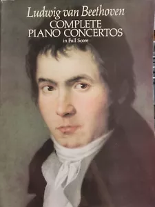 BEETHOVEN - COMPLETE PIANO CONCERTOS - FULL SCORE - DOVER - GC - Picture 1 of 10