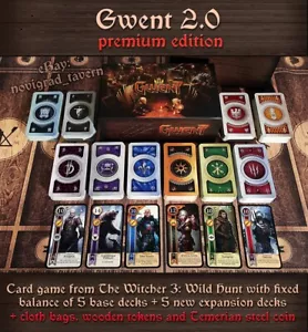 Gwent 2.0 - Witcher - 5 decks with fixed game balance + 5 new decks. PREMIUM ED. - Afbeelding 1 van 14