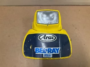 1986 86 SUZUKI DR125 DR 125 FRONT NUMBER PLATE HEADLIGHT COVER SHROUD LENS - Picture 1 of 5