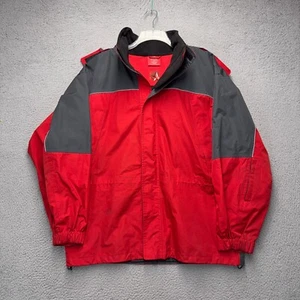 Vintage Marlboro Jacke Herren XL rot Full Zip gefüttert belüftet gefüttert Ski Werbeartikel - Bild 1 von 16