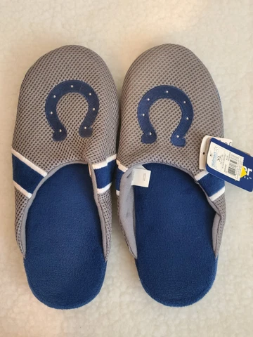 Indianapolis Colts Jersey Mesh SLIDE SLIPPERS XL (M13-14) - FREE U.S.A. Shipping Cover