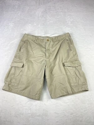 Pantalones Cortos de Carga Timberland Para Hombre Talla 38 Caqui Beige Logo Grande Bordado Foto 1 de 4