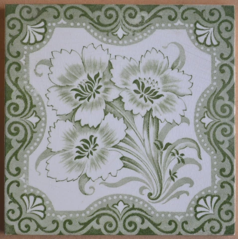 ALFRED MEAKIN - ANTIQUE VICTORIAN MAJOLICA TILE C1900 Cover