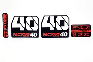 Fox 40 Factory Fork Shock Decals/Stickers 58x46mm - Picture 1 of 1